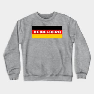 Heidelberg City in German Flag Crewneck Sweatshirt